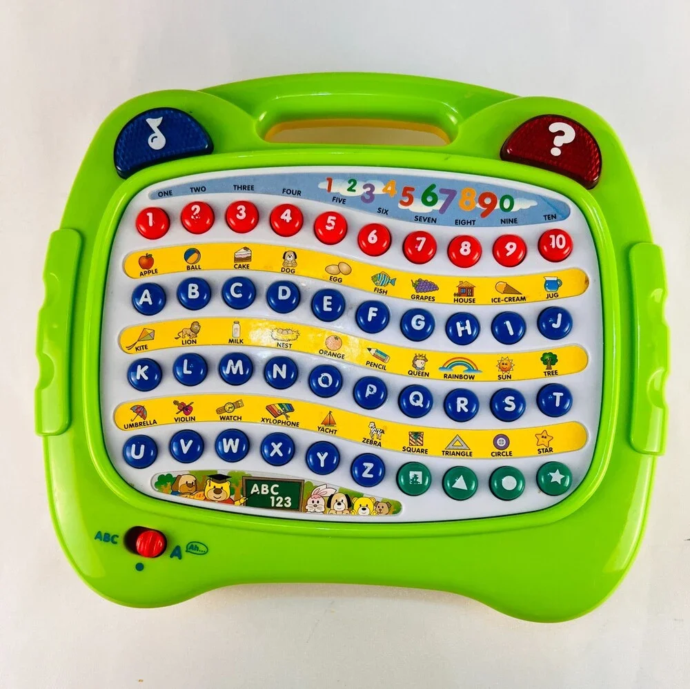 Navystar Megcos Electronic Alphabet Board Interactive ABC 123 Learning Toy Green